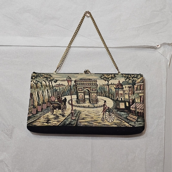 Gorgeous Vintage Tapestry Clutch- EUC - Picture 7 of 8